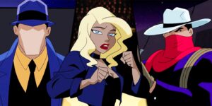 The Question, Black Canary, and Vigilante in Justice League Unlimited