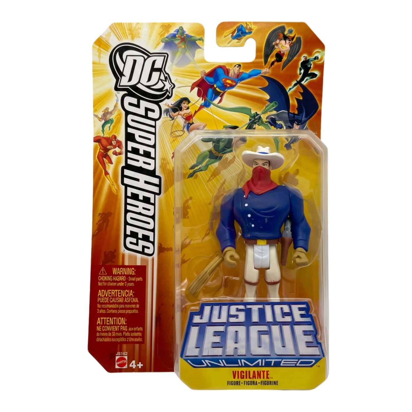 Vigilante on an orange DC Super Heroes Justice League Unlimited card