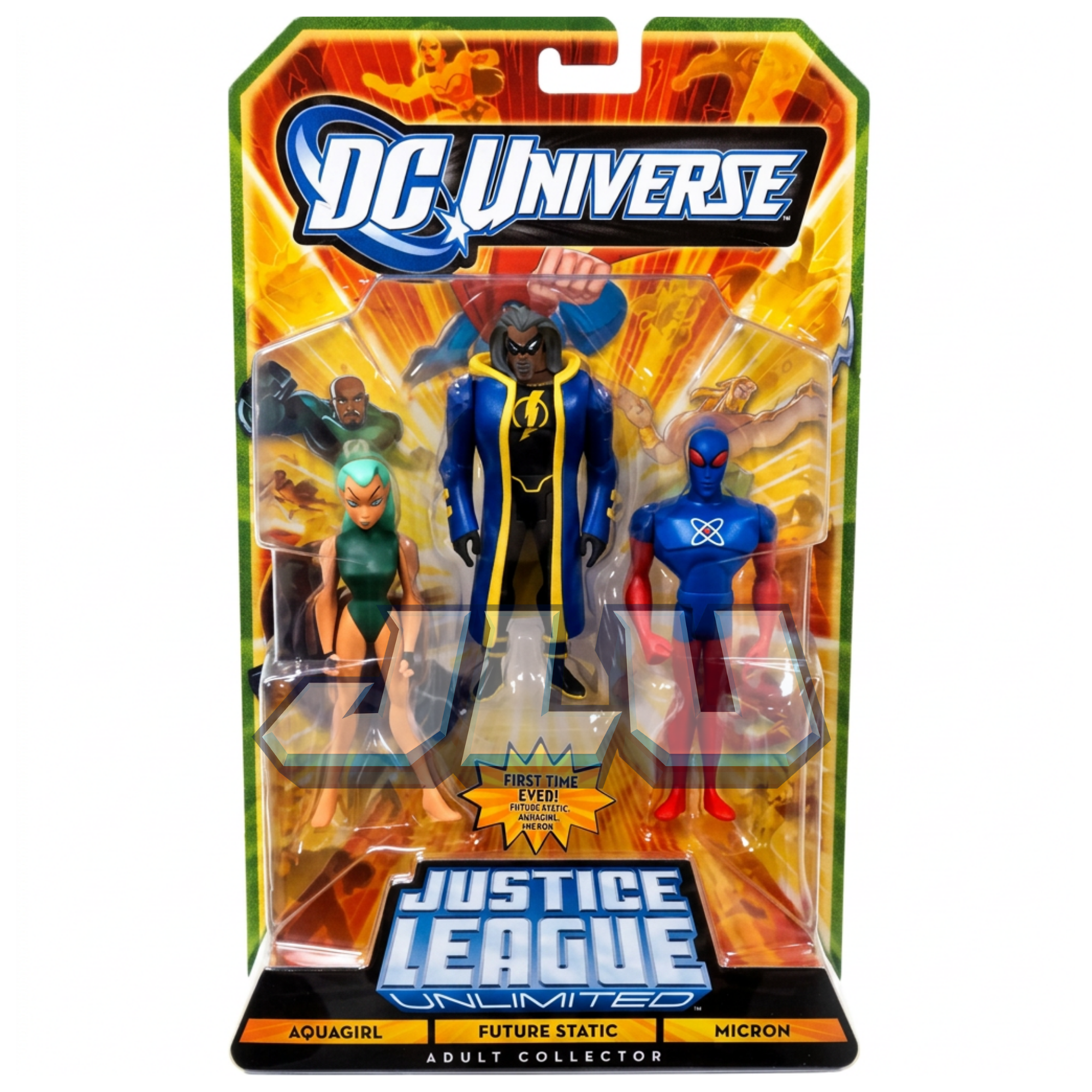 Mattel Justice League Unlimited Aquagirl Future Static and Micron three-pack