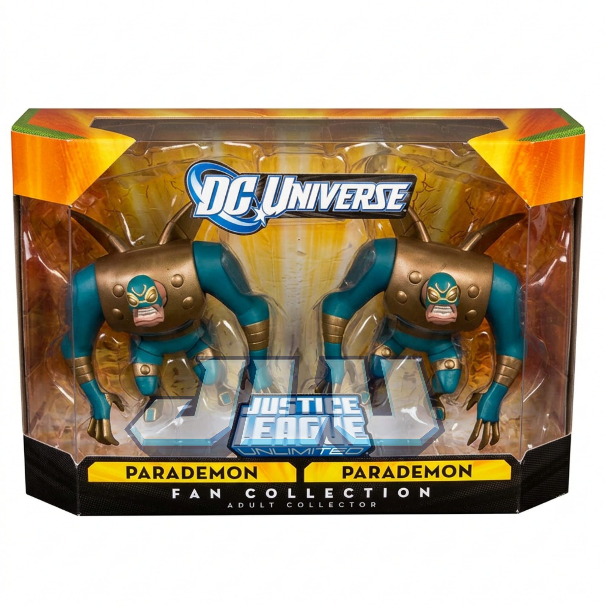 Mattel Justice League Unlimited Parademon MattyCollector two-pack in packaging